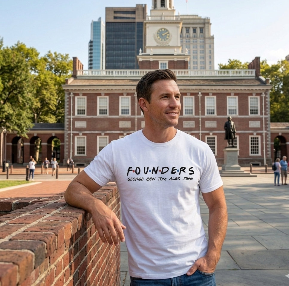 Founders T-Shirt | Founding Fathers Patriotic Tee | George Ben Tom Alex John | American History Shirt | Funny Patriotic Gift